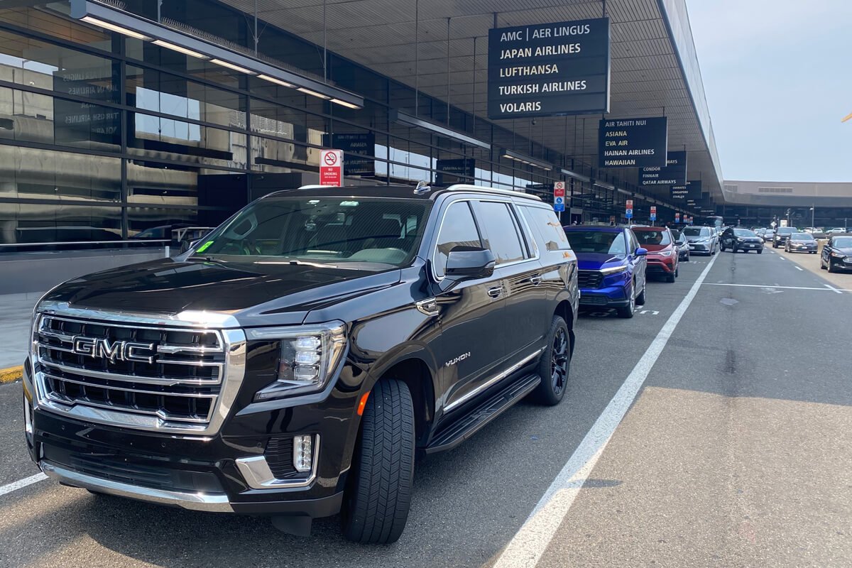GMC Yukon Denali at airport